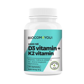 Biocom4You D3+ K2 Vitamin tabletta 100db